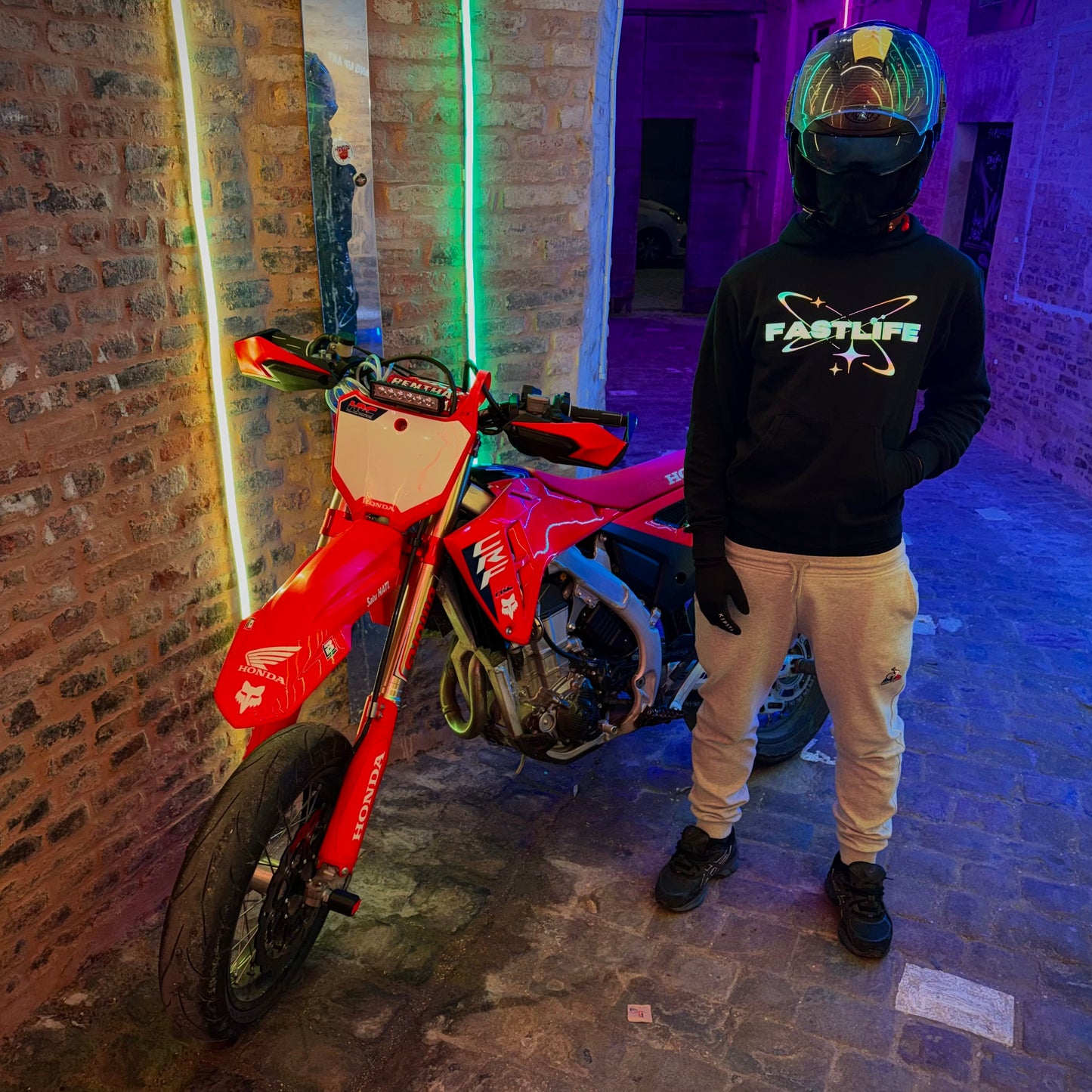 FASTLIFE™ | Black Hoodie Purple ED.