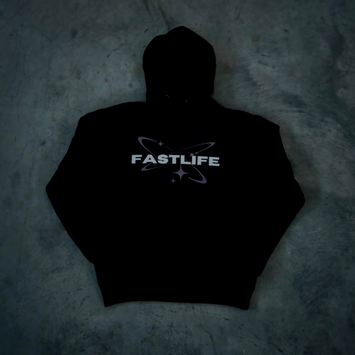 FASTLIFE™ | Black Hoodie Purple ED.