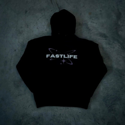 FASTLIFE™ | Black Hoodie Purple ED.