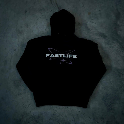 FASTLIFE™ | Black Hoodie Purple ED.