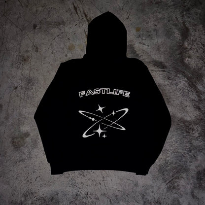 FASTLIFE™ | Black Hoodie Purple ED.