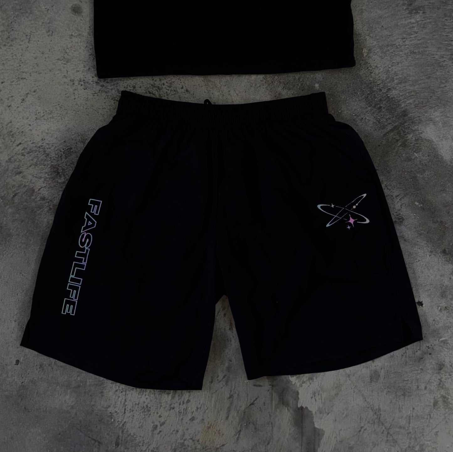 FASTLIFE™ | Black Shorts Purple ED.
