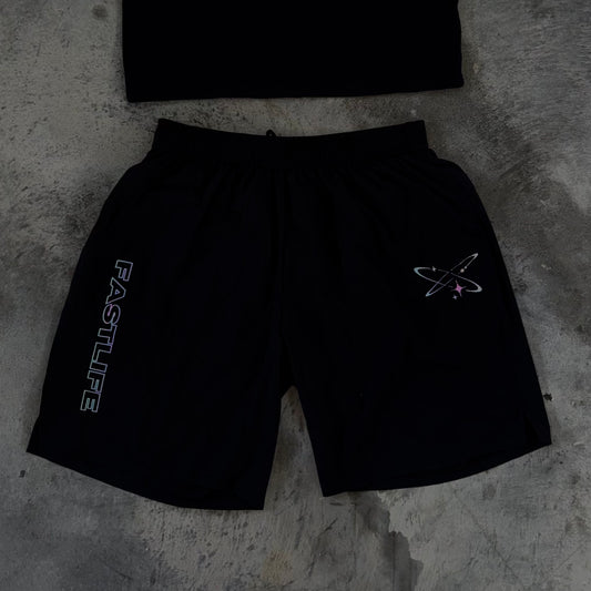 FASTLIFE™ | Black Shorts Purple ED.
